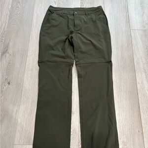 New north face hiking Olive Green Pants women size 10